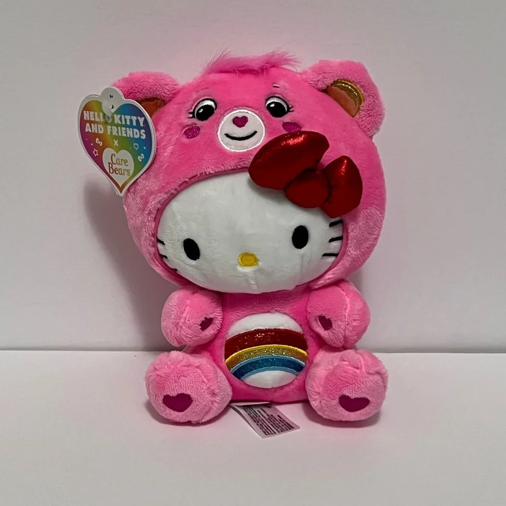 NEW Hello Kitty and Friends x Care Bears Collab Exclusive 9" Cheer Bear Plush